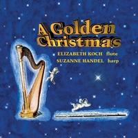 Front cover art for A Golden Christmas - for flute and harp
