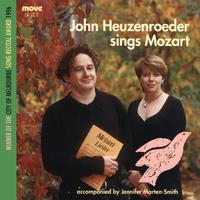 Front cover art for John Heuzenroeder sings Mozart