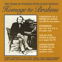 Front cover art for Homage to Brahms