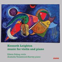 Front cover art for Kenneth Leighton music for Violin and Piano
