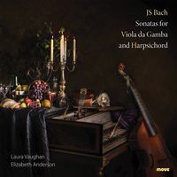 Front cover art for JS Bach Sonatas for Viola da Gamba and Harpsichord