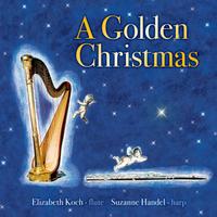 Front cover art for A Golden Christmas - for flute and harp