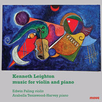 Front cover art for Kenneth Leighton music for Violin and Piano Front cover art for Kenneth Leighton music for Violin and Piano