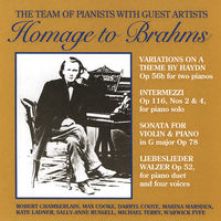 Front cover art for Homage to Brahms Front cover art for Homage to Brahms