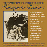 Front cover art for Homage to Brahms