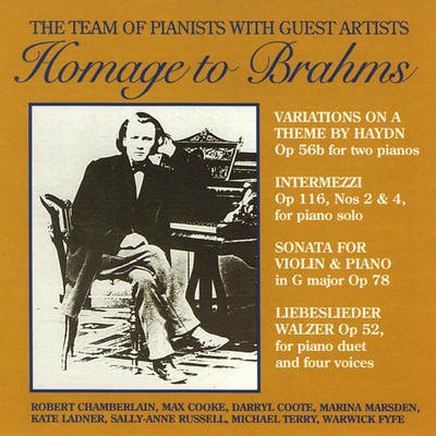 Front cover art for Homage to Brahms