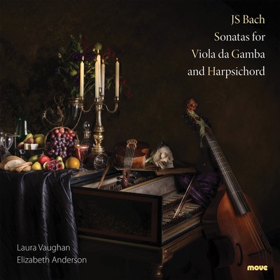 Front cover art for JS Bach Sonatas for Viola da Gamba and Harpsichord