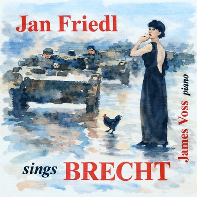 Front cover art for Jan Friedl sings Brecht