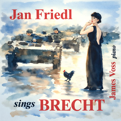 Front cover art for Jan Friedl sings Brecht