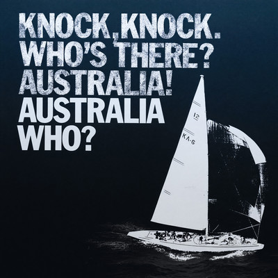 Front cover art for Australia Who? – America's Cup winner 1983